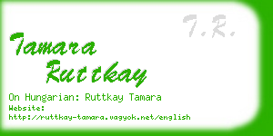 tamara ruttkay business card